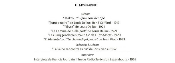 filmographie